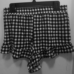 Black & White Gingham Shorts